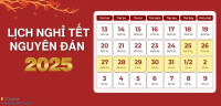 Thông báo lịch nghỉ Tết Nguyên Đán 2025