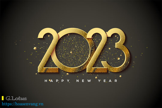 Happy New Year 2023 Quy Mao cong ty hoa sen vang