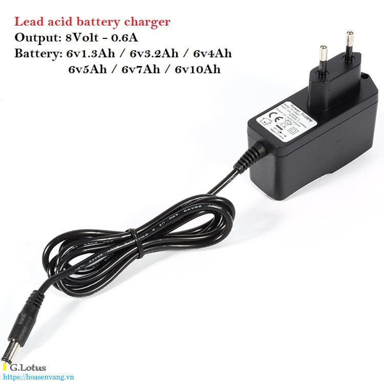 Adaptor Sạc Pin Axit Chì SLA 6V 600mA Cho Cân Điện Tử